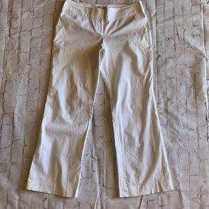 Caslon White wide leg pants size 8 petite